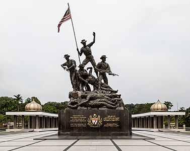 Tugu Negara, Monumento Nacional de Malasia. Diseñado en la década de 1960.
