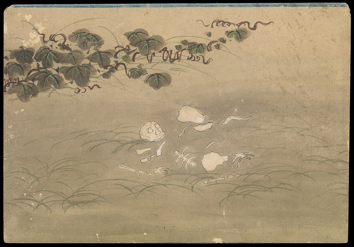 Kusozu; the death of a noble lady and the decay of her body. Wellcome L0070295.jpg