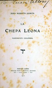 Miniatuur voor Bestand:La chepa leona - Juan Agustin Garcia.pdf