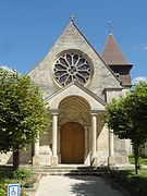 Labbeville (95), église Saint-Martin, façade occidentale 1.jpg
