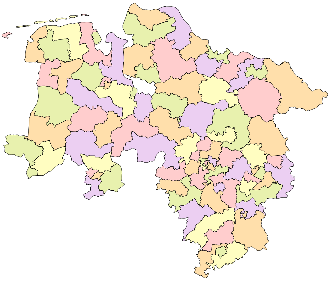 Liste der Landtagswahlkreise in Niedersachsen 2022