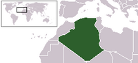 Localização da Argélia