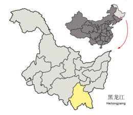 Mudanjiang - Mapa