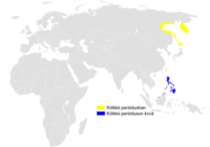 Locustella ochotensis distribution map.png