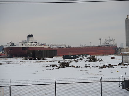 Roger Blough in Milwaukee for winter layup in February 2014