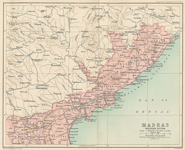 Madras province (North), 1909