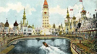 A három vidámpark egyike a Luna Park, 1907