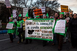 Manifestación antidesahucios. Preferentes de Bankia.jpg