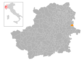 Localización de Rondissone