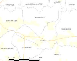 Mapa obce Vouilly