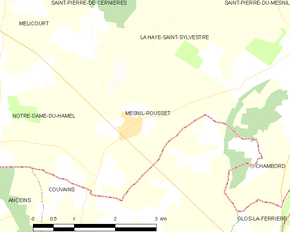 Poziția localității Mesnil-Rousset