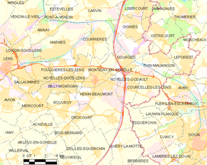 Poziția localității Hénin-Beaumont
