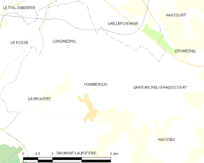Poziția localității Pommereux