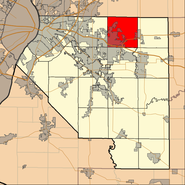 File:Map highlighting O'Fallon Township, St. Clair County, Illinois.svg