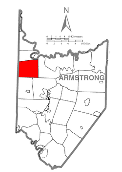 Vị trí trong Quận Armstrong, Pennsylvania