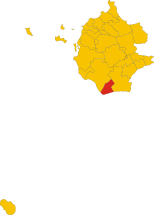 Map of comune of Campobello di Mazara (province of Trapani, region Sicily, Italy).svg