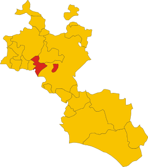 Map of comune of Serradifalco (province of Caltanissetta, region Sicily, Italy).svg