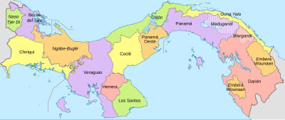 Organización territorial de Panamá - Wikipedia, la enciclopedia libre