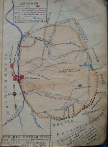 Croquis de la comunidad campesina de Sacsamarca (1958)