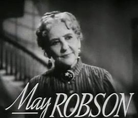 May Robson elokuvan Neljän tytön sankari (1938) esittelyfilmissä.