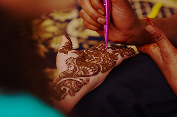 Mehndi Ceremony at a South-east Asian Wedding