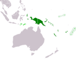 Map of Melanesia.