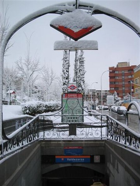 Metro Madrid Valdezarza