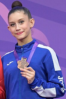 Mishel Nesterova 2023 Junior World Championships (cropped).jpg