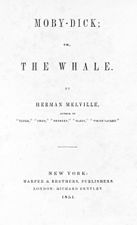 עטיפת הספר המקורית, באנגלית, משנת 1851
