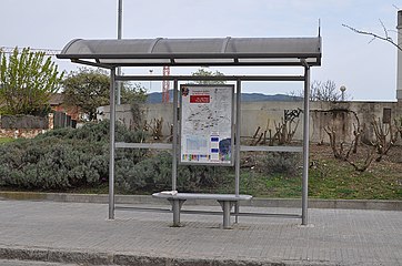 Español: Mollet del Vallès: Parada de autobús de Av. del Parc / Via de Ronda. Català: Mollet del Vallès: Parada d'autobús de Av. del Parc / Via de Ronda.