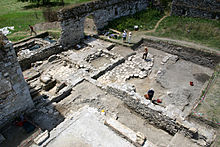 The excavation of the church of S. Pietro in Villa Magna, 2009. Mon excavation 2009.jpg