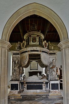 Monument to Sir Anthony Mildmay, St Leonard's Church, Apethorpe Monument SirAnthonyMildmay Died1617 ApethorpeChurch Northants.jpg