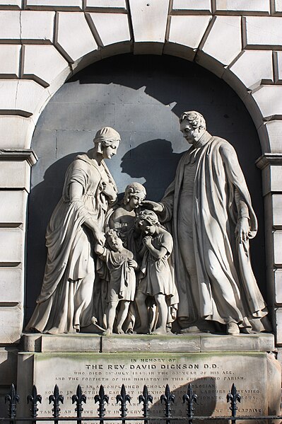 Monument to Rev Dickson, St Cuthberts Churchyard, Edinburgh by A H Ritchie