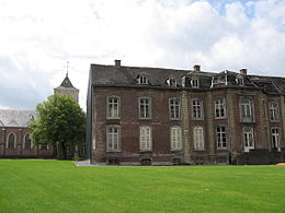 18th century abbey buildings, designed by Johann Joseph Couven Munsterbilzen, ancien palais abbatial (et eglise).JPG