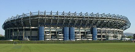Stade de Murrayfield à Édimbourg.