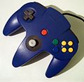 Blue standard controller from Nintendo