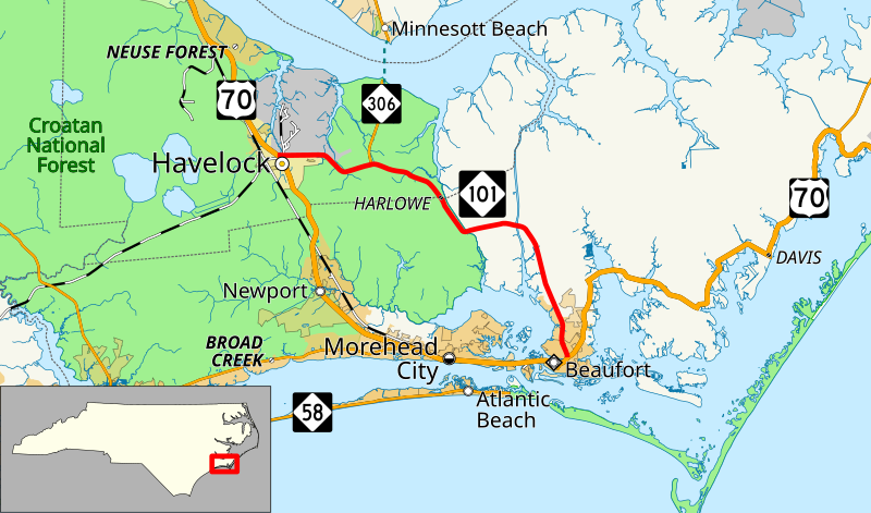 File:NC 101 map.svg