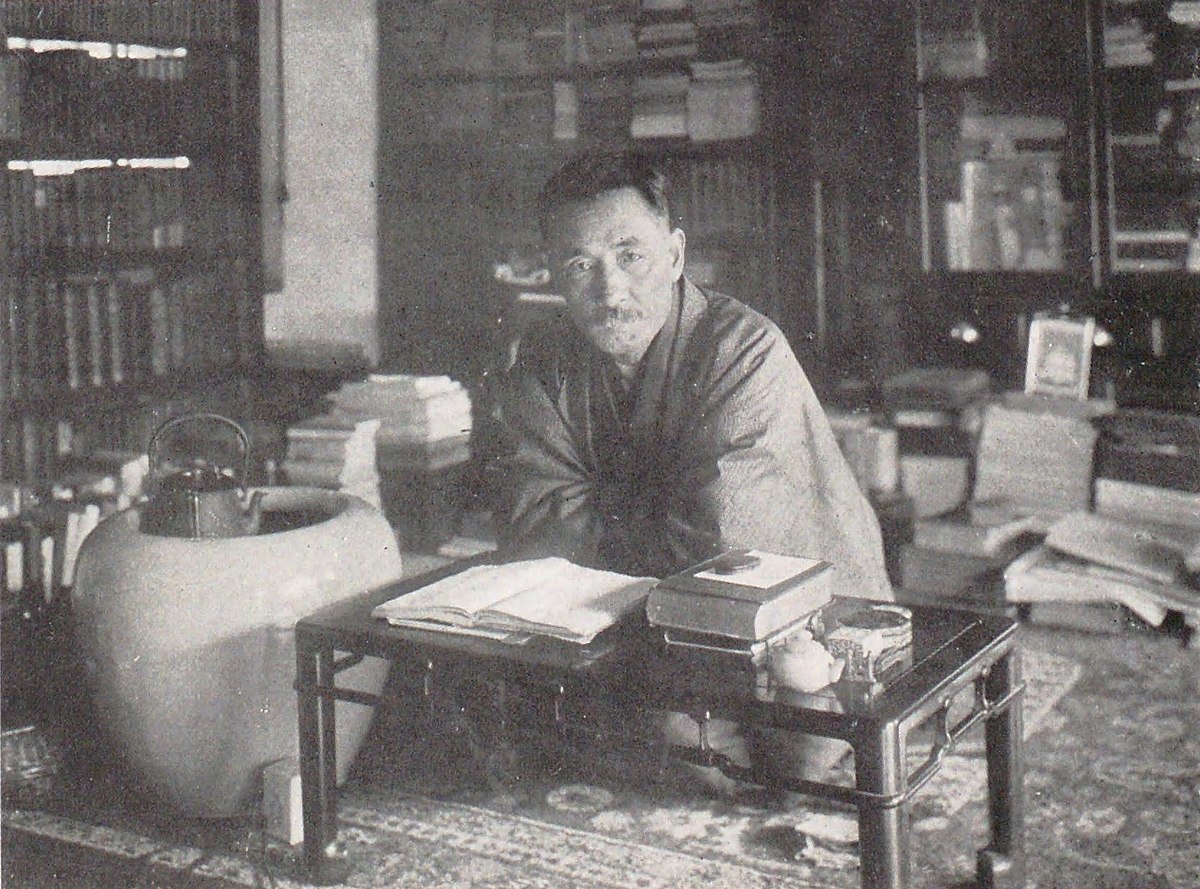 Natsume Soseki at Soseki Sanbo in 1914.jpg