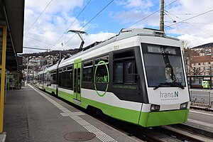 Trams in Neuchâtel