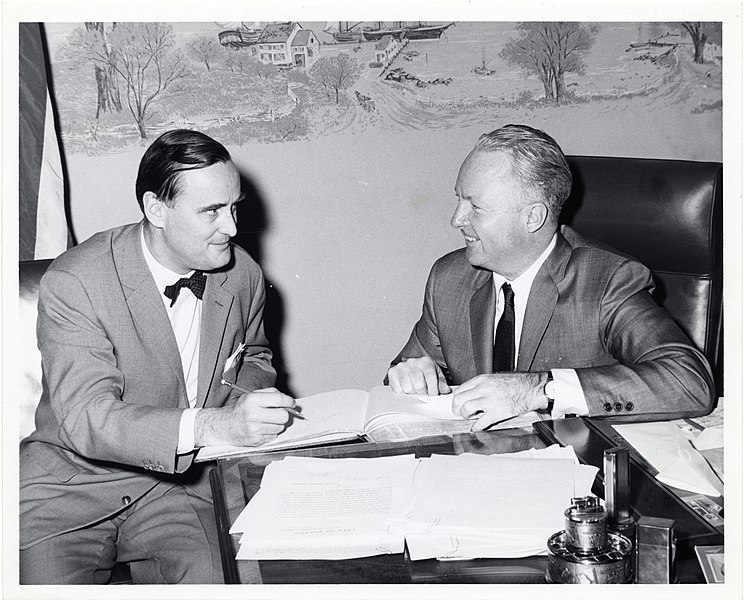 File:New German Consul General Dr. Edgar Von Schmidt-Pauli pays a courtesy call on Mayor John F. Collins (13850449494).jpg