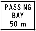 New Zealand road sign A42-2 (50 m) (obsolete).svg