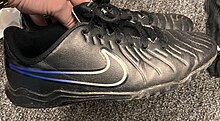 Nike astro turf shoes Nike astro turf trainers, black and blue.jpg