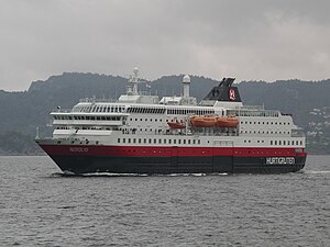 M/S Nordlys utanför Bergen