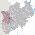 Lage der Stadt in Nordrhein-Westfalen