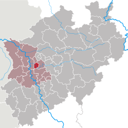 Kaart van Mülheim an der Ruhr