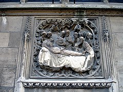 Bas-relief des chapelles du chœur : La Mort de Marie.