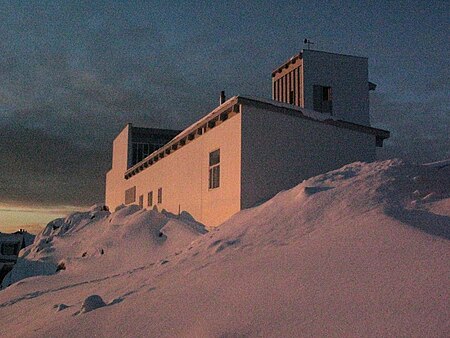 Hans Egede Church Nuuk - hans egede kirche im sonnenaufgang.JPG