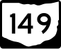 Marcador de la ruta estatal 149
