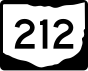 Маркер State Route 212 