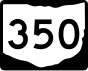 State Route 350 маркер